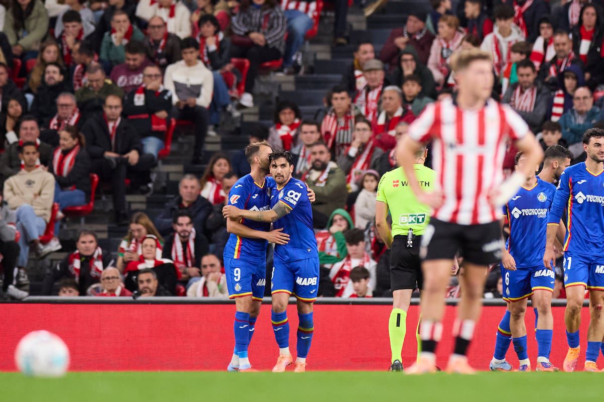 Mayoral remata la obra de Bordalás en Bilbao y el Getafe se impone al Athletic
