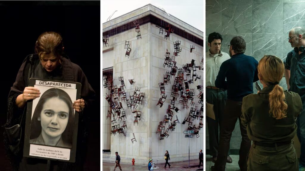 El arte colombiano revela la herida del Palacio de Justicia