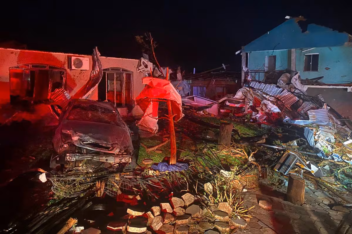 Tornado devastador en Brasil deja seis muertos y 750 heridos durante cumbre climática