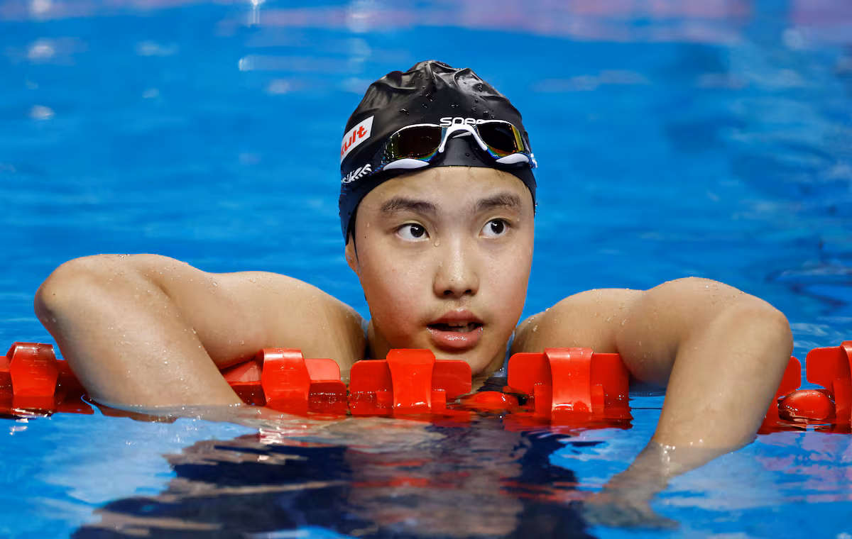 Yu Zidi, la nadadora de 13 años, establece récord asiático histórico