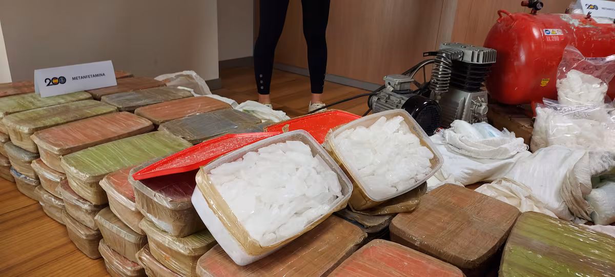 Detienen a miembro del Cártel de Sinaloa con 1.800 kg de metanfetaminas