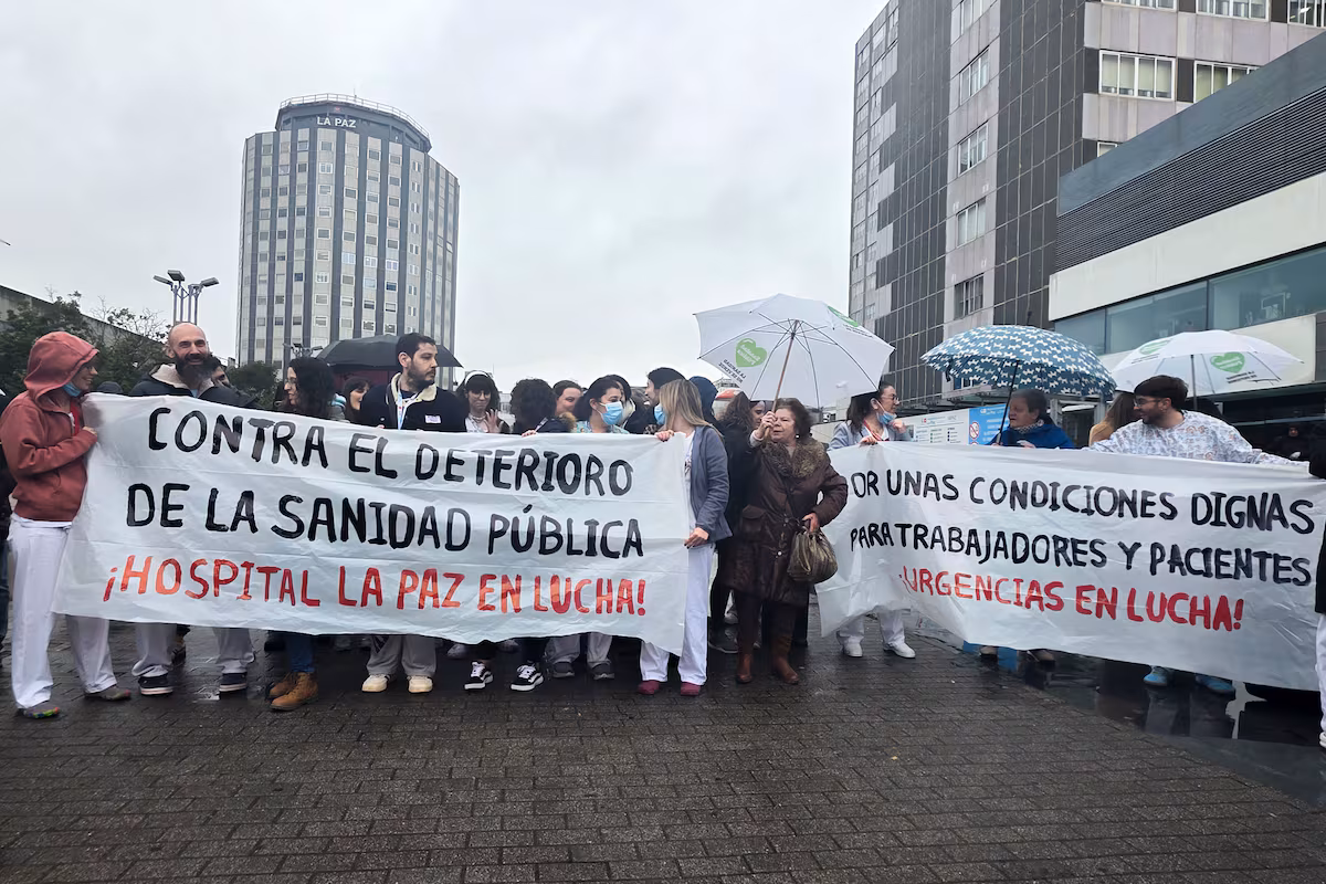 Personal del Hospital La Paz denuncia condiciones inhumanas en protestas