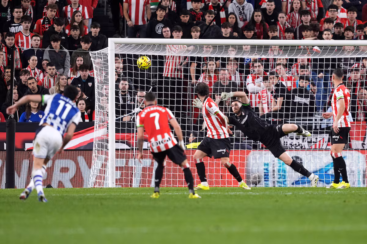 Athletic empata en un emocionante derbi frente a la Real Sociedad