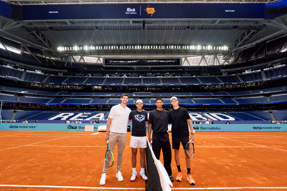 Florentino Pérez, juez de silla: Nadal brilla en el Bernabéu sin Federer