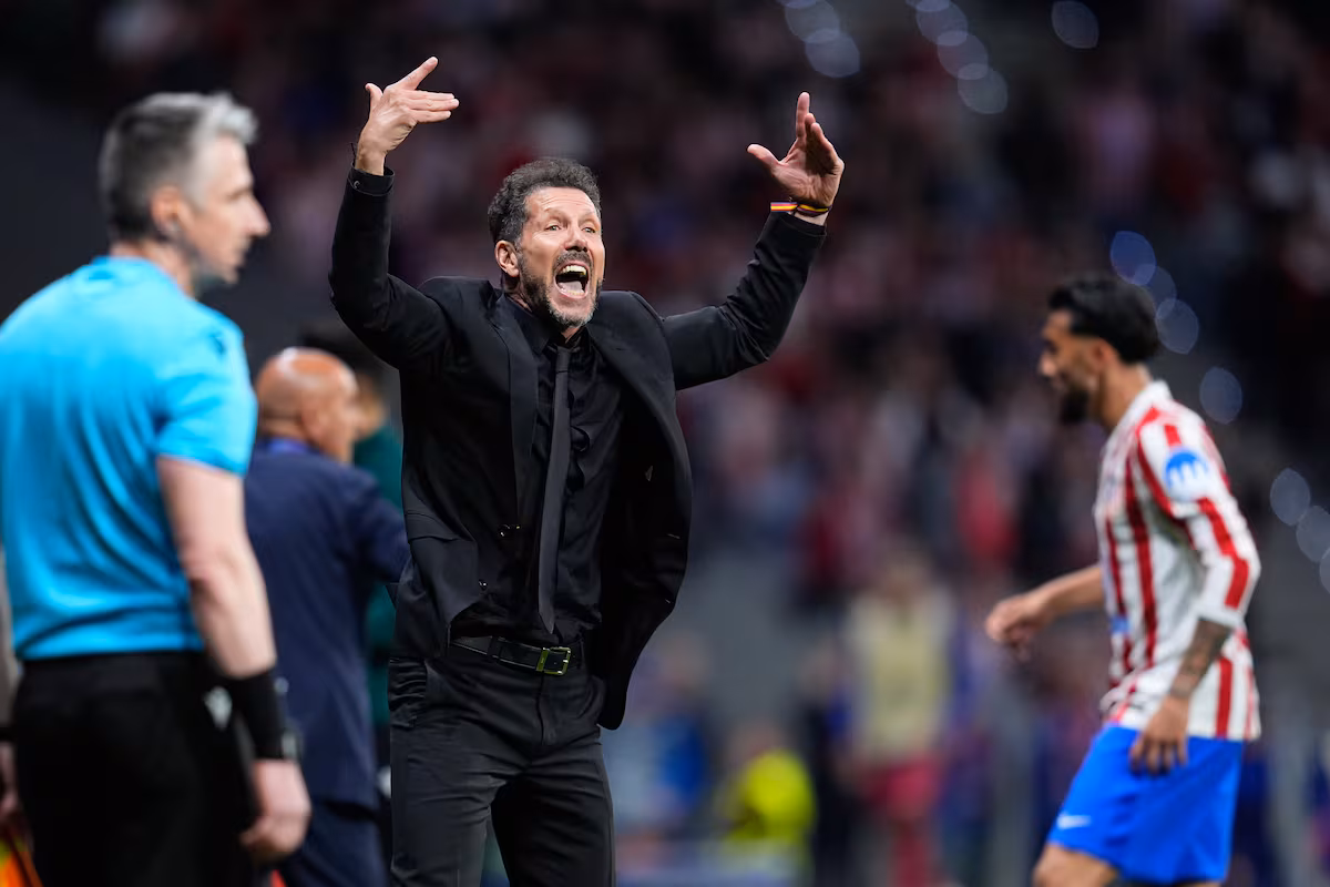 Simeone emocionado tras llevar al Atlético a semifinales de Champions