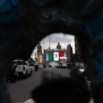 Obstáculos del FIFA Fan Fest en el Zócalo de Ciudad de México